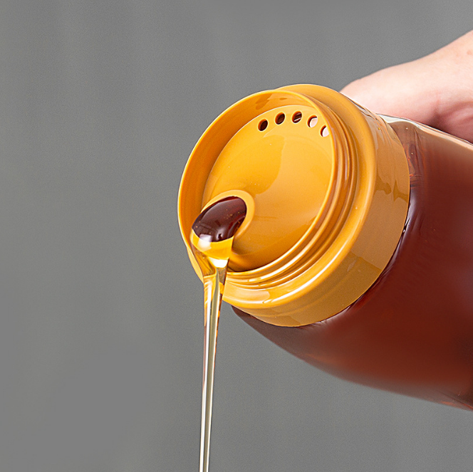 300 ग्राम 500 ग्राम 1000 ग्राम शहद की बोतलें रिफ्लक्स इनलेट सीलिंग प्लास्टिक मसाला बोतलें 2