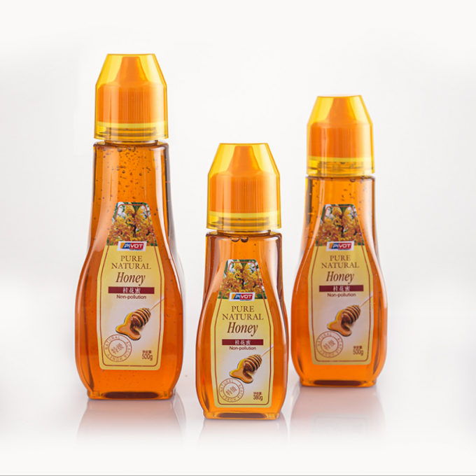 10.5oz साधारण चीनी सिरप निचोड़ बोतल 300g 250g कस्टम लोगो 0