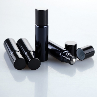 1/ 3oz 10ml Essential Oil Empty Glass Rollerball Bottles Black Coating