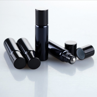 1/ 3oz 10ml Essential Oil Empty Glass Rollerball Bottles Black Coating