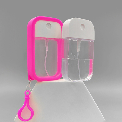 Alcohol Disinfectant Card Type Spray Bottle Mini  Keychain PET 2cm Thick