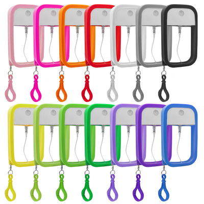 Alcohol Disinfectant Card Type Spray Bottle Mini  Keychain PET 2cm Thick