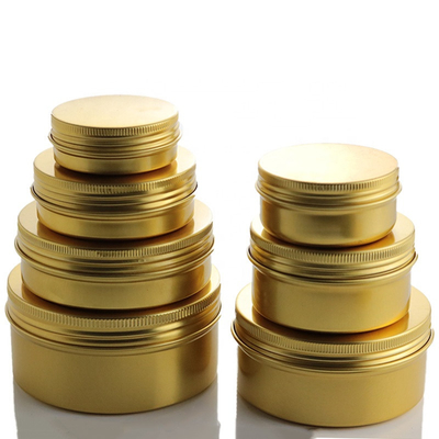 Rose Gold Cream Aluminum Cosmetic Jar 5ML-250ML
