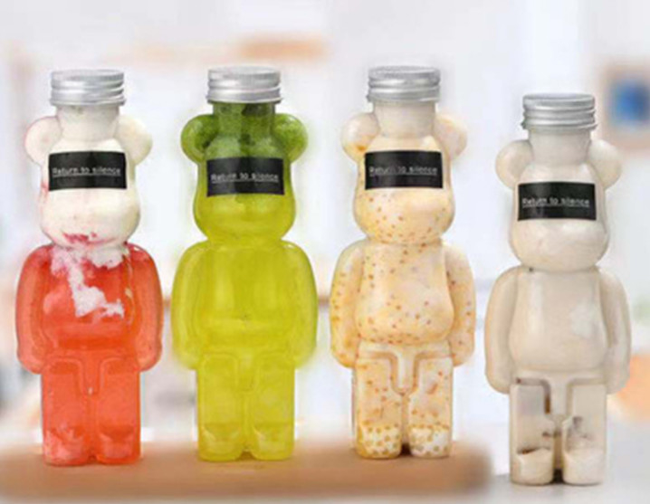 Food Grade Plastic Beverage Bottles Squeezable 23.3oz 16 Oz Honey Bear Bottles