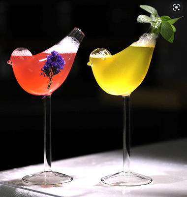 Good price बार स्टोर के लिए अद्वितीय पारदर्शी पक्षी आकार का रस पेय कॉकटेल कांच की बोतल 201-300 मिलीलीटर ऑनलाइन