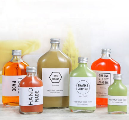 Good price 50 मिली से 200 मिली ब्लैक टी ग्लास फ्लास्क शराब की बोतल 7 ऑउंस कोल्ड ब्रू जूस ऑनलाइन