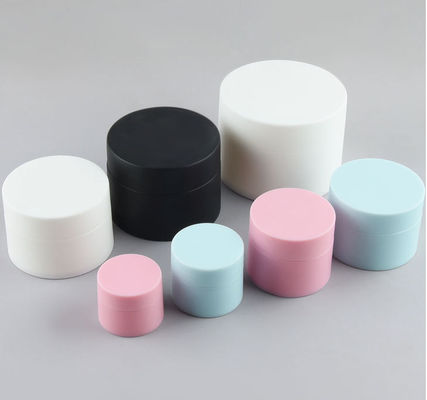 Good price पीपी क्रीम प्लास्टिक कॉस्मेटिक कंटेनर 4 ऑउंस डबल वॉल जार 7.4 * 5.1 सेमी ऑनलाइन