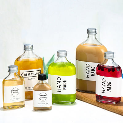 Good price वोदका पेय रस के लिए OEM पीबी फ्री फ्लैट क्रिस्टल ग्लास की बोतलें 500 मिलीलीटर ऑनलाइन